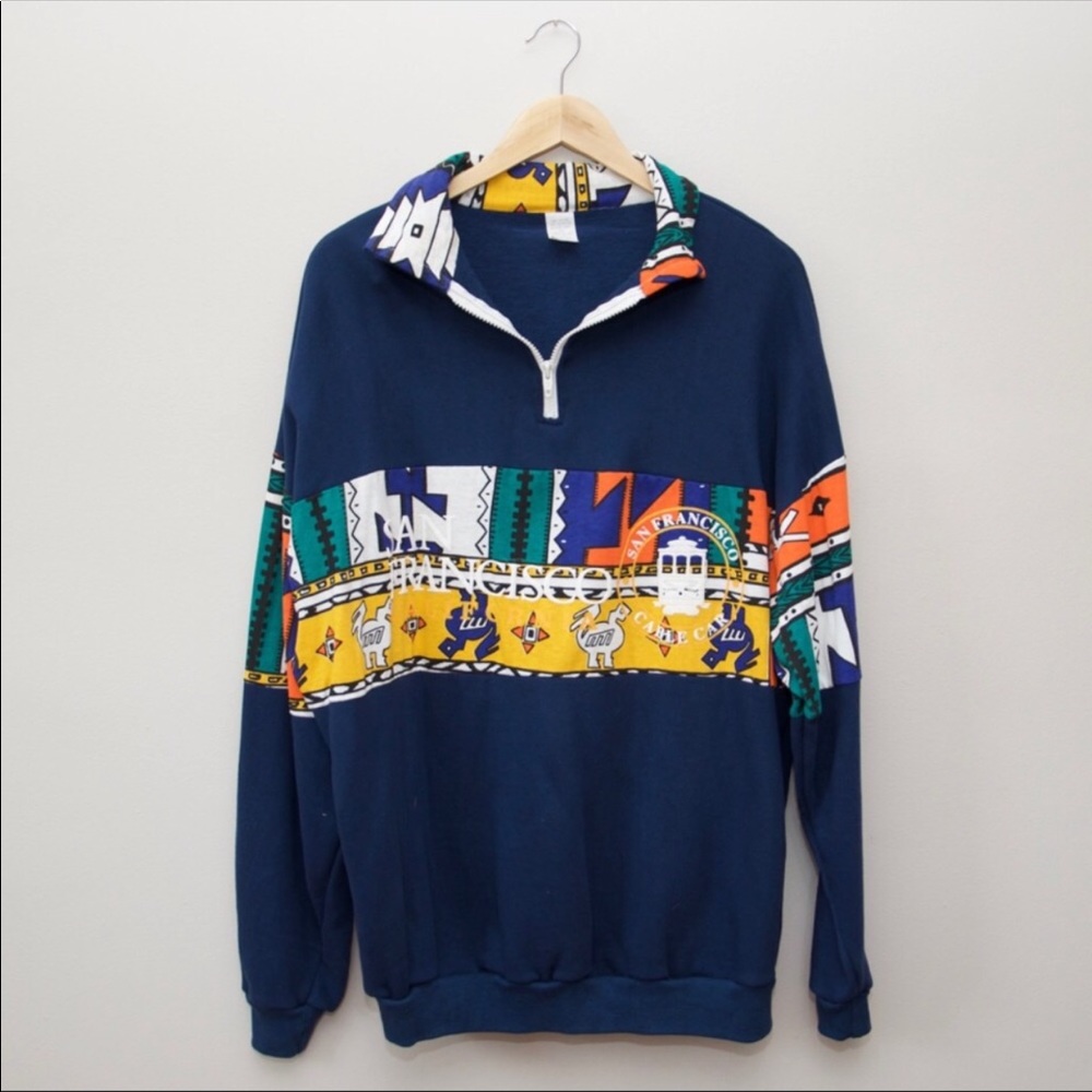 Vintage San Francisco quarter zip sweatshirt